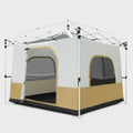 Canopy Tent Attachment for 10x10 Pop Up Canopy Tent, 4-6 Person, Full Floor
