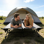 56" Extra Wide 2 Person Folding Camping Cot