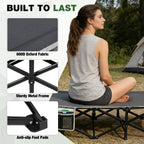 56" Extra Wide 2 Person Folding Camping Cot