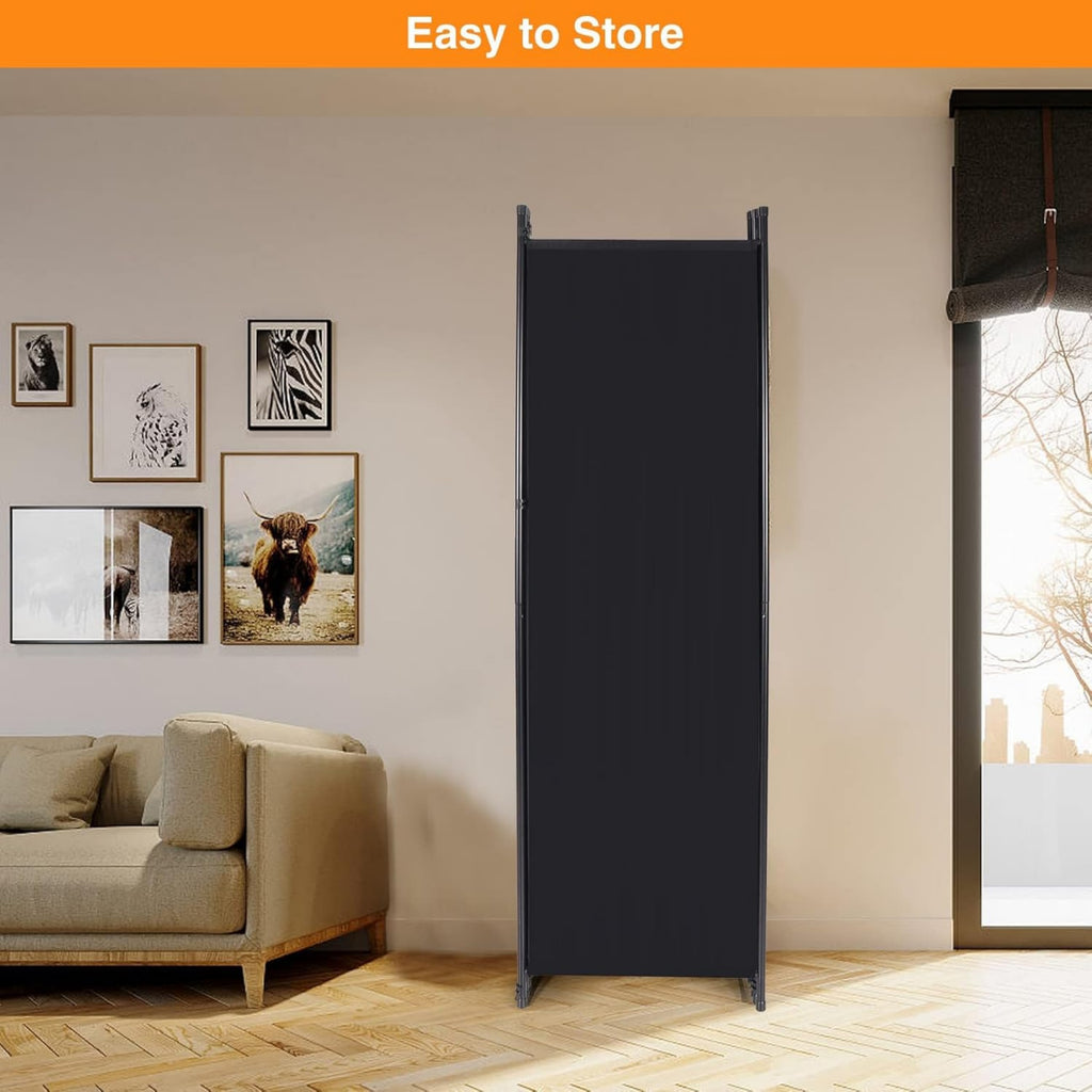 Room Divider 6-Panel Portable Partition Screen