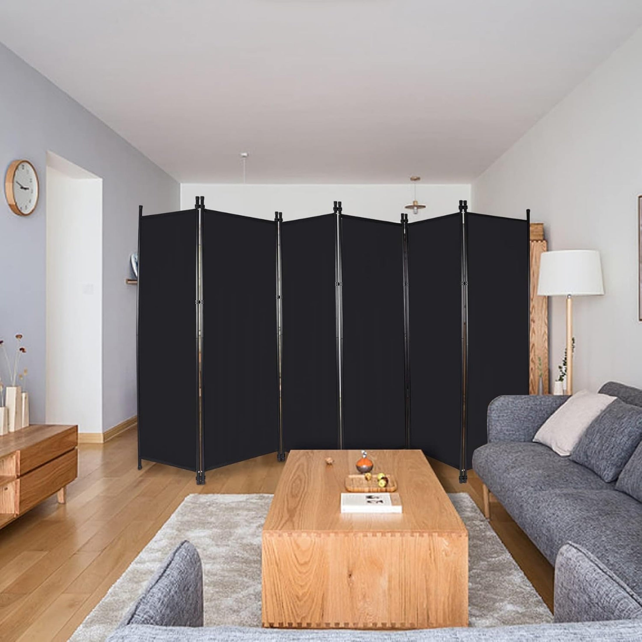 Room Divider 6-Panel Portable Partition Screen