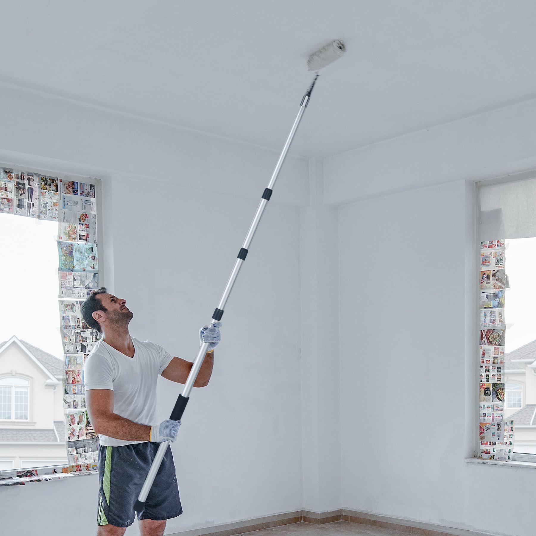 Telescoping Pole 4-12ft Heavy Duty Aluminum Alloy