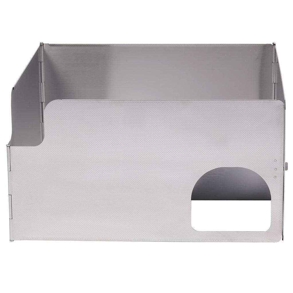 4-Plate Stainless Steel Camping Stove Windshield