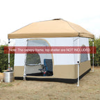 Canopy Camping Tent Attachment for 10x10 Straight Leg Frames