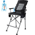 Extra Tall Folding Chair with Adjustable Backrest