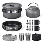 16-Piece Camping Cookware Mess Kit