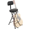 Adjustable Piano Bench with Storage Black Wooden Keyboard Stool