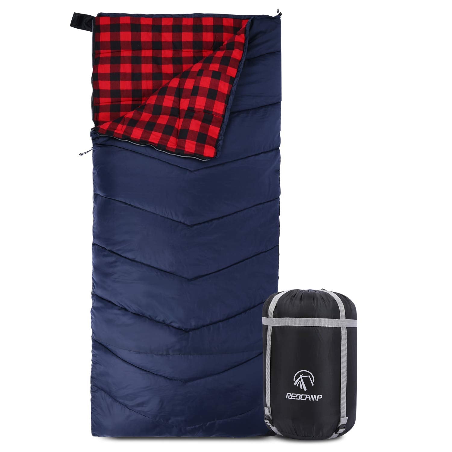 Cotton Flannel Sleeping Bag for Camping & Backpacking