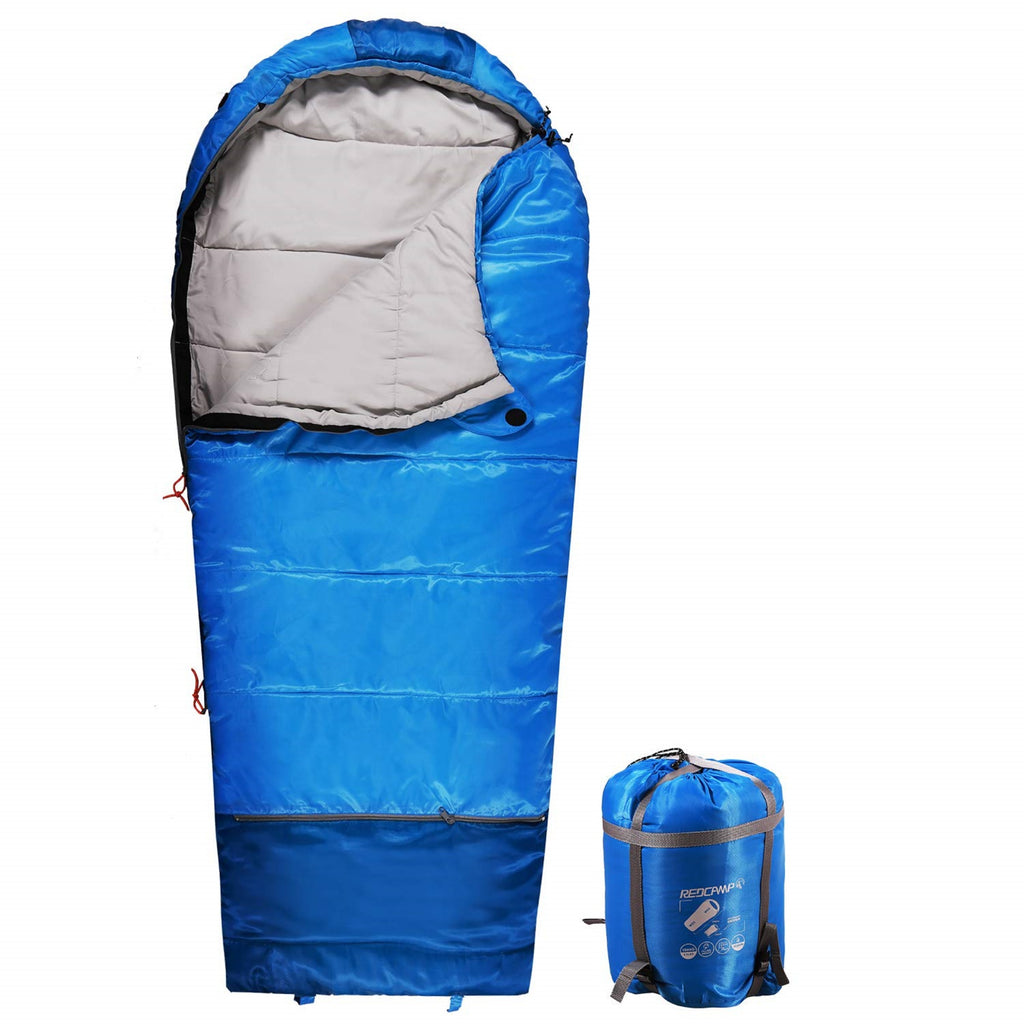 Kids Mummy Sleeping Bag - Blue, 3.3lb Fill