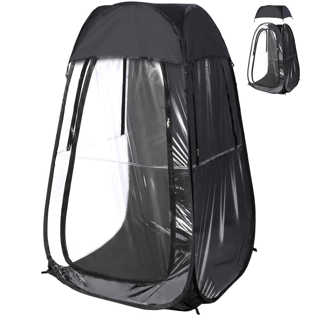 Pop-Up Pod Tent with Clear View & Weatherproof Shell