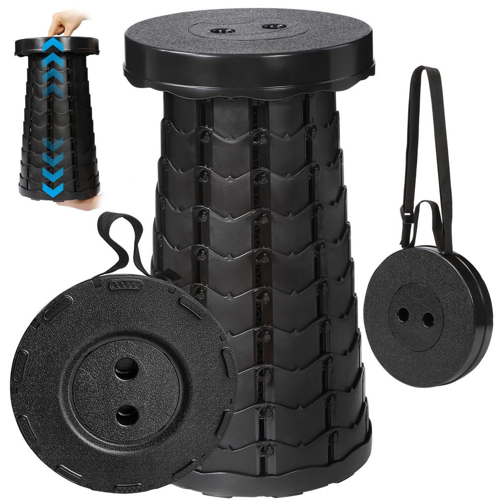 Collapsible Camping Stool - Blue, 500lb Capacity