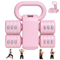 2-in-1 Adjustable Dumbbell & Kettlebell Set, 4-Level Hand Weights (2.2–5.5 Lbs Each)