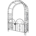 84in High Metal Garden Arbor with Gate