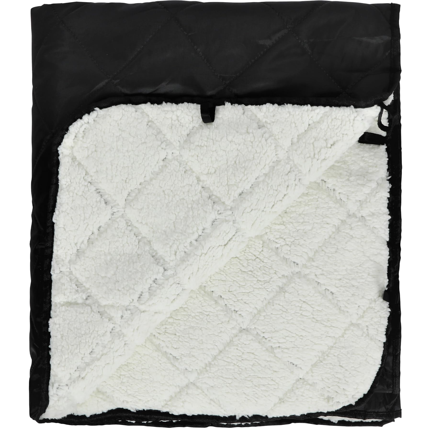 Large Camping Blanket with Sherpa Lining