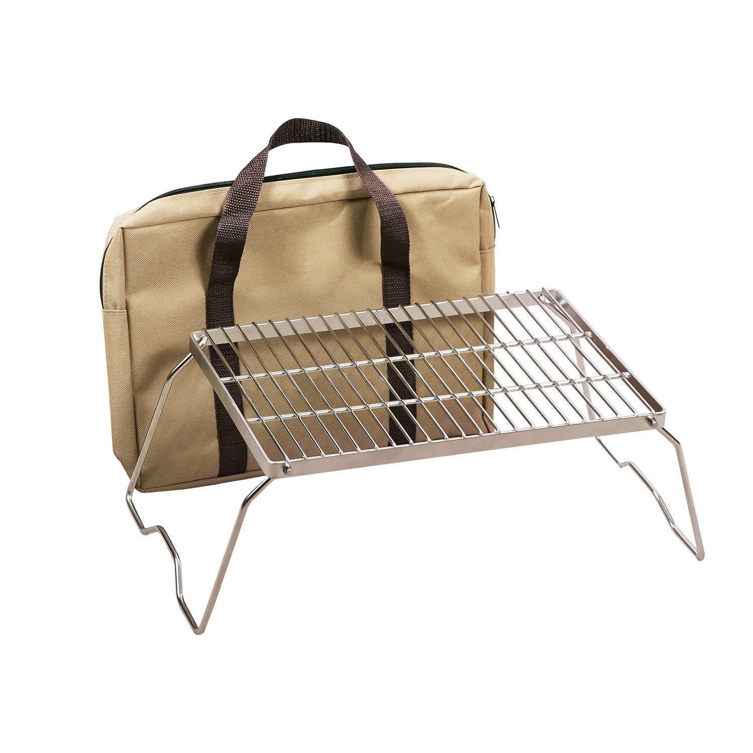 Folding Campfire Grill 304 Stainless Steel Grate