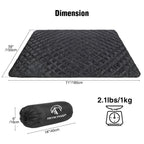 Large Camping Blanket with Sherpa Lining