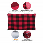 Red & Black Plaid Camping Pillow 2-Pack