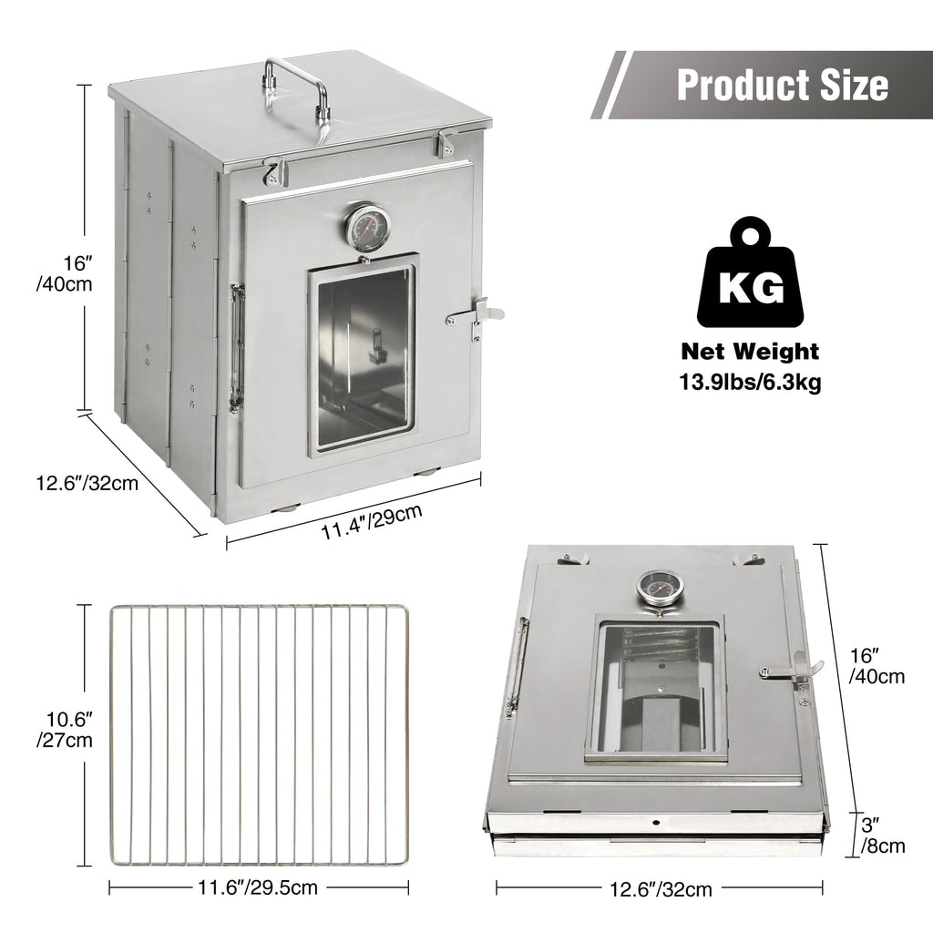 16" H Foldable Camping Oven with Storage Handbag
