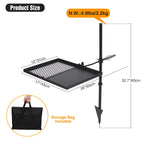Swivel Campfire Grill Heavy Duty Steel Grate