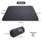 Large Camping Blanket with Sherpa Lining