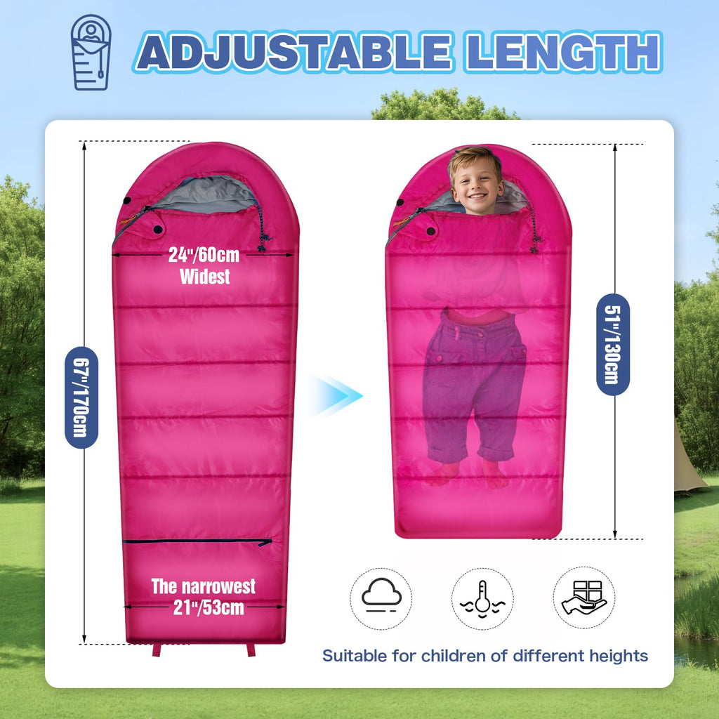 Kids Sleeping Bag for Camping