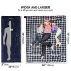 Cotton Flannel Sleeping Bag for Camping Backpacking