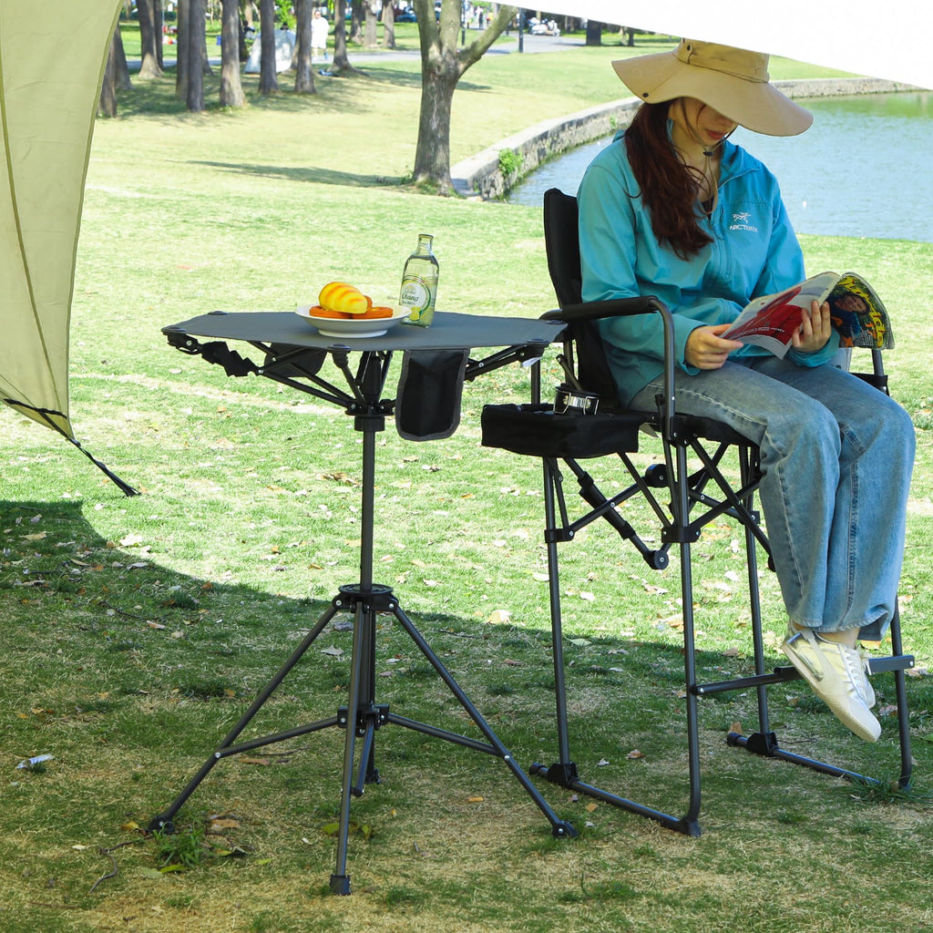 Lightweight Folding Bar Height Camping Table