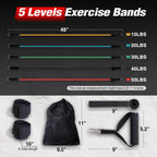 Resistance Bands Set with Handles and Door Anchor