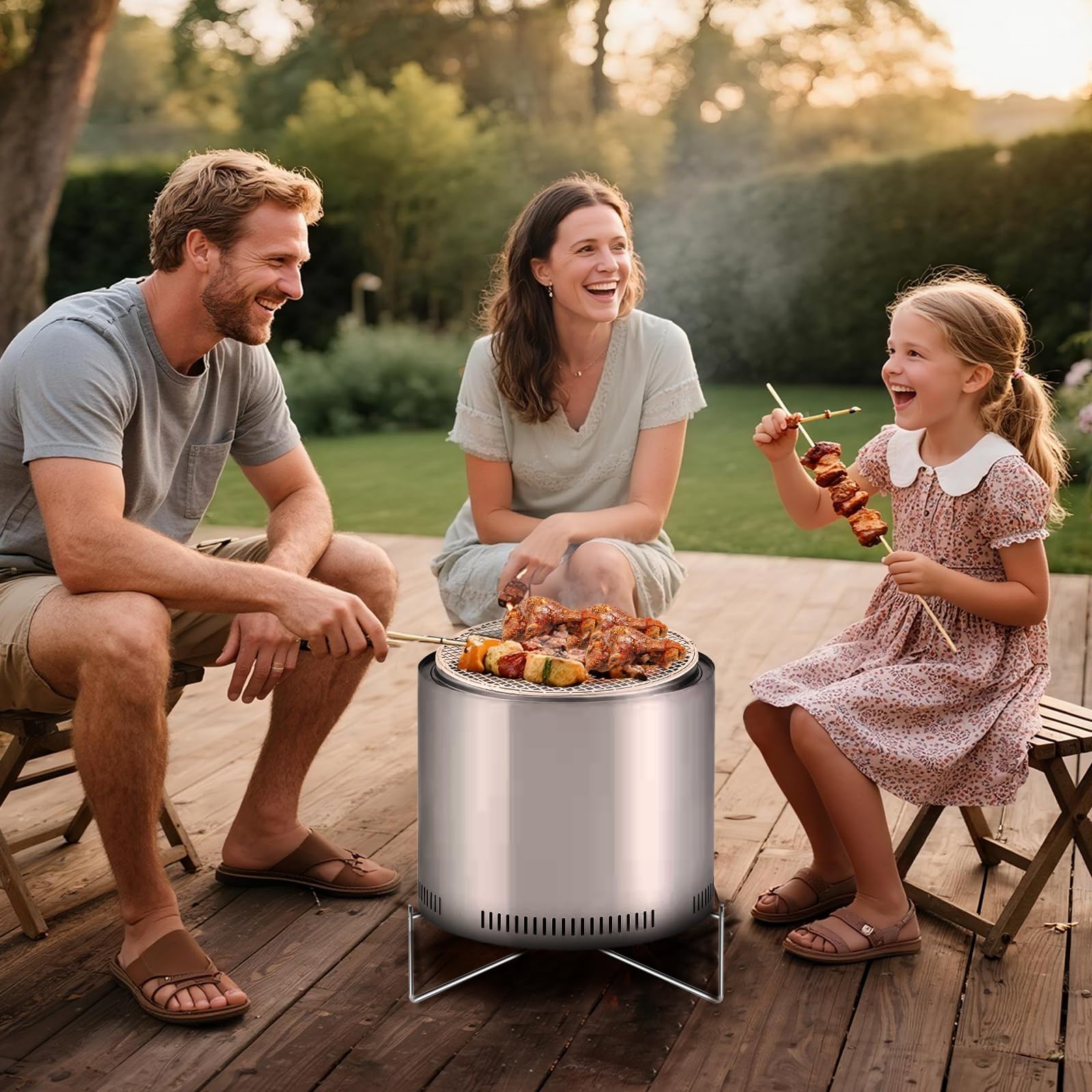 Fire Pit Stand for Solo Stove Bonfire Ranger and Other 15-20" Outdoor Firepits