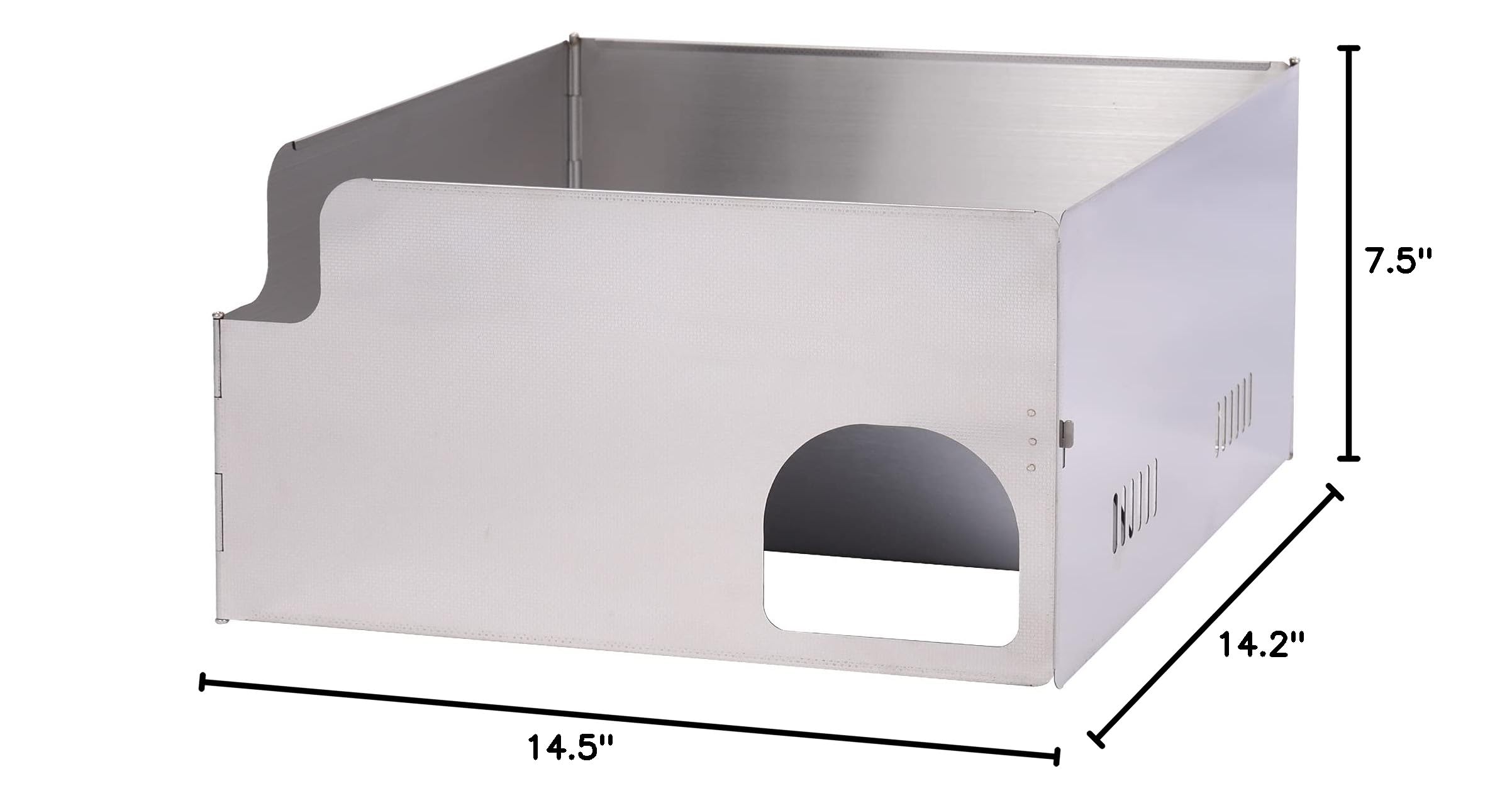 4-Plate Stainless Steel Camping Stove Windshield