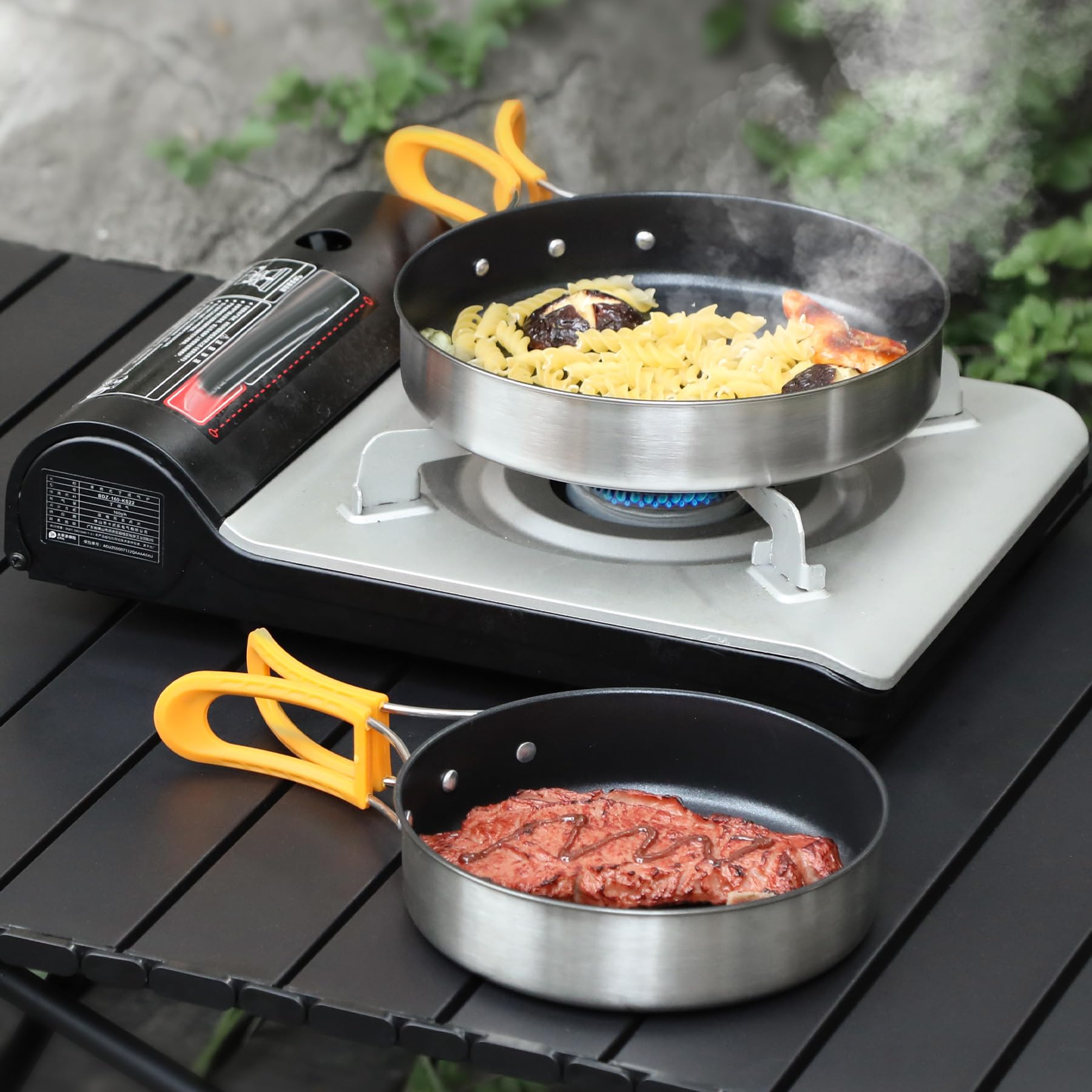 2-Piece Camping Frying Pan Set