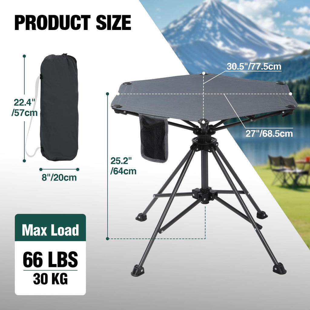 Lightweight Folding Bar Height Camping Table