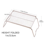 Folding Campfire Grill 304 Stainless Steel Grate