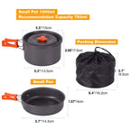 10-Piece Camping Cookware Mess Kit