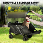 Heavy-Duty Folding Dog Wagon Cart