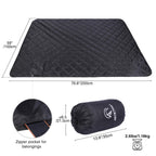 Large Camping Blanket with Sherpa Lining
