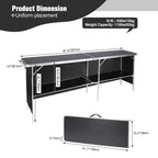 Pop-Up Folding Portable Bar Table
