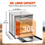 14" Foldable Stainless Steel Camp Oven with 2-Tier Grill