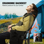 Extra Tall Folding Chair with Adjustable Backrest