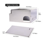 4-Plate Stainless Steel Camping Stove Windshield