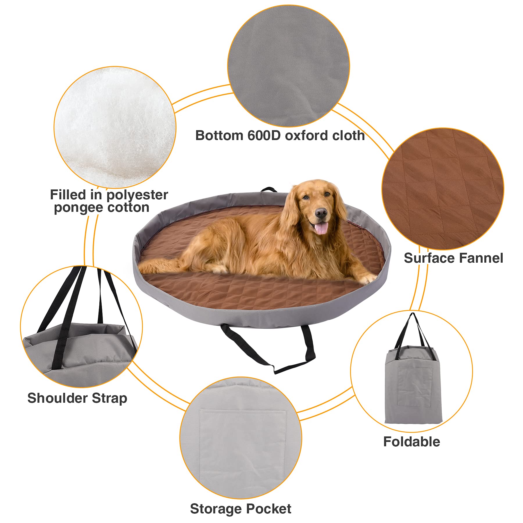 Washable Dog Bed Pad for Large Dogs