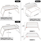 Folding Campfire Grill 304 Stainless Steel Grate