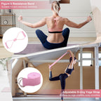 Pilates Ring Set with Resistance Bands and Exercise Ball