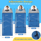3-Season Adjustable Kids Sleeping Bag