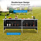 Pop-Up Folding Portable Bar Table