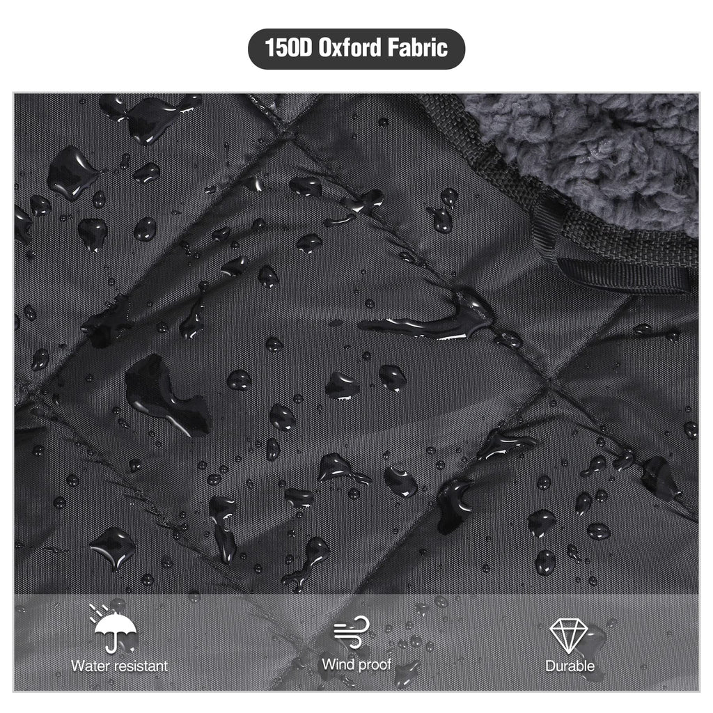 Large Camping Blanket with Sherpa Lining