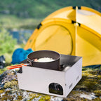 4-Plate Stainless Steel Camping Stove Windshield