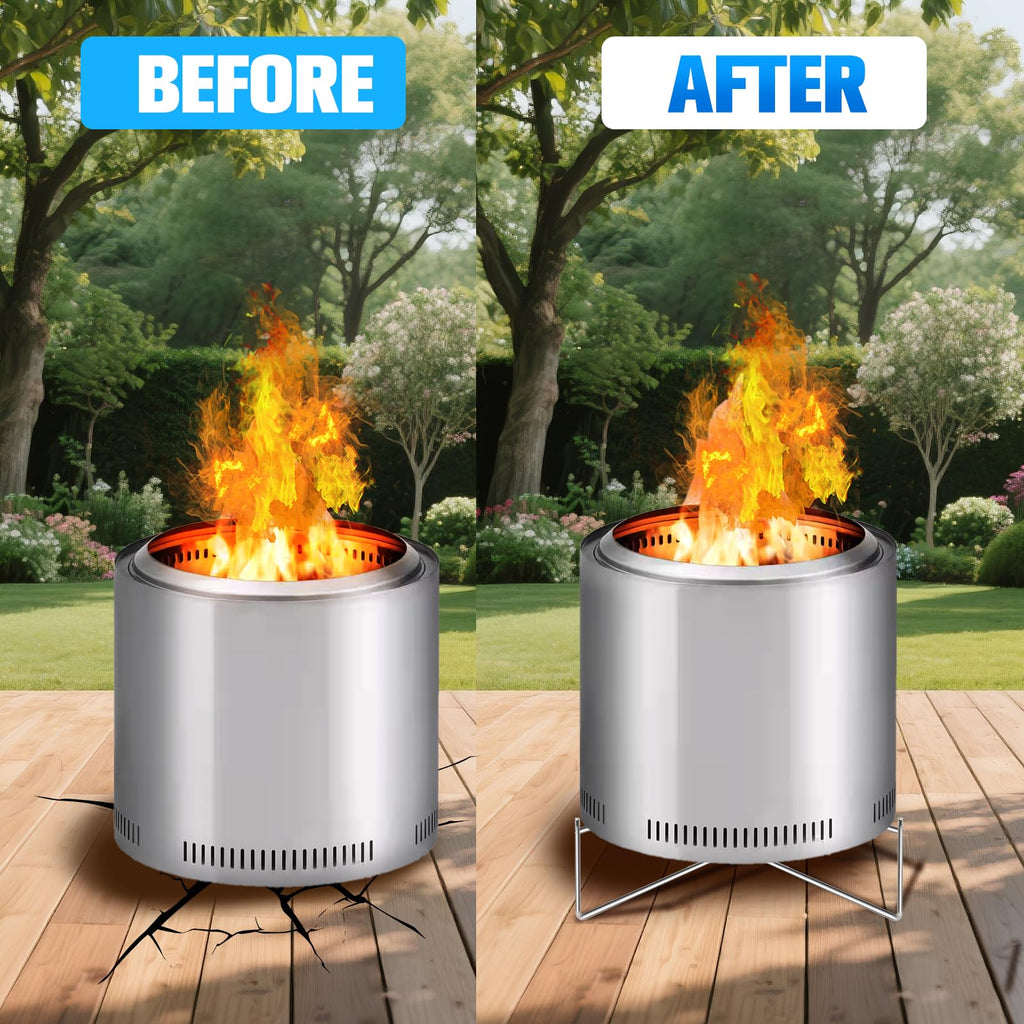 Fire Pit Stand for Solo Stove Bonfire Ranger and Other 15-20" Outdoor Firepits