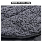 Large Camping Blanket with Sherpa Lining