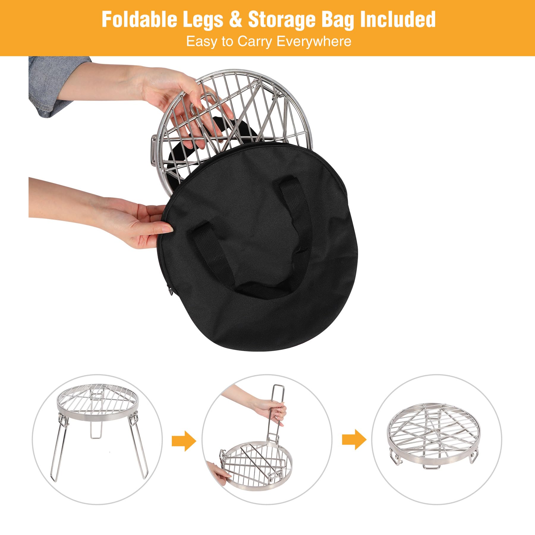 Folding Campfire Tripod for Cooking